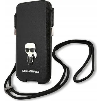 Pouzdro na mobilní telefon Pouzdro/Vsuvka Karl Lagerfeld pro telefony do 6,1" černé