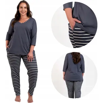 Dámské pyžamo Italian Fashion dámské pyžamo bavlna šedé velikost XXL