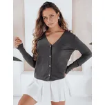 Dámský svetr CHICGLOW Dstreet MY2497 Barva: Šedá - tmavě, Velikost: S/M