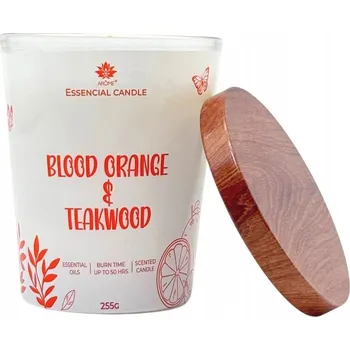 Svíčka Parafínová vonná svíčka Pomeranč krvavý pomeranč a teakového dřeva Arome 1 ks