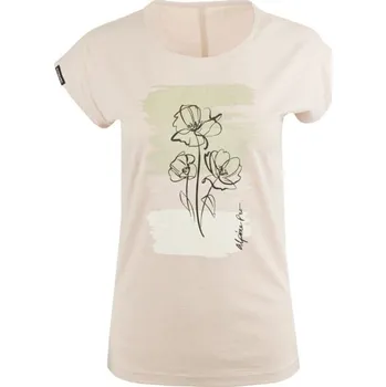 Dámské triko ALPINE PRO RYRA S Béžová, Černá, Mix