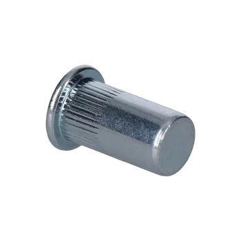 Matice Nýtovací matice M5/0.5-3.0/ plochá hlava, rýhovaný dřík, uzavřená, VZ L = 17mm Průměr 17/27 M10 13