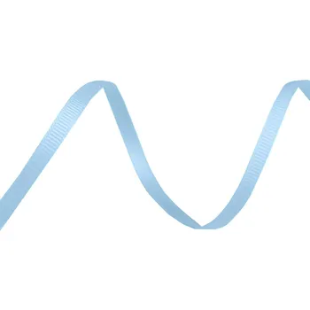 Stuha Rypsová stuha / poutko šíře 5 mm, střední, 6 modrá světlá
