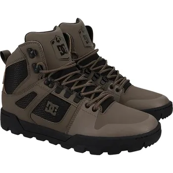 Pánská zimní obuv boty DC Pure High -Top WR Boot - Olive/Black 44