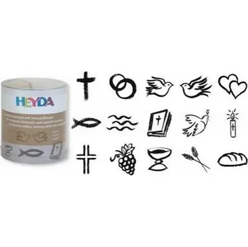 Dětské razítko Razítka - duchovní motivy - 15 ks