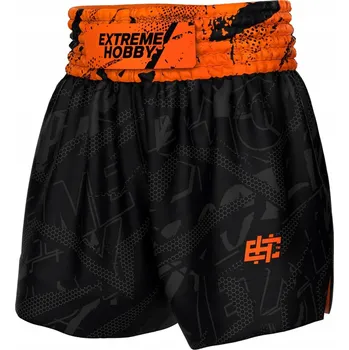 Pánská móda Extreme Hobby Pánské sportovní kraťasy krátké Kraťasy na muay thai NEO ORANGE L, velikost L