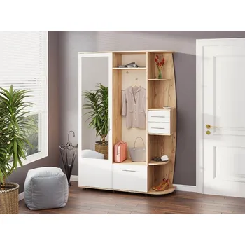 Předsíňová stěna nabyteo Předsíňová stěna ALPINA Barva: ořech - světlý