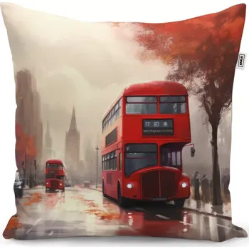 Polštář Sablio Polštář Londýn Double-decker 1 - 40x40 cm