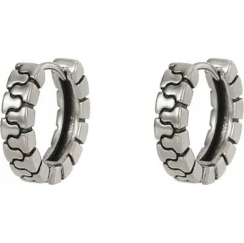 Náušnice Pánské náušnice, vintage pneumatiky, hip-hopový styl, stříbro S925, vintage stříbro