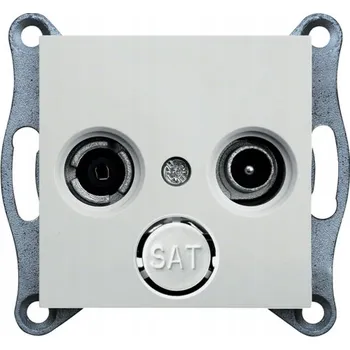 Elektrická zásuvka Anténní zásuvka nástěnná Hager bílá