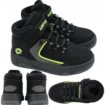 Dámská zimní obuv Lotto sportovní boty eko kůže černé, velikost 32