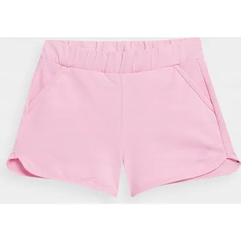 4F krátké kraťasy do půlky stehen bavlna růžové velikost 152