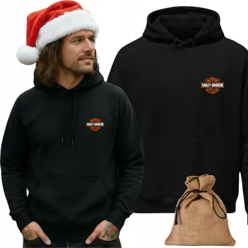 Pánská mikina Pánská Mikina Harley Davidson - dárek k Mikuláši, Vánocům, velikost XL