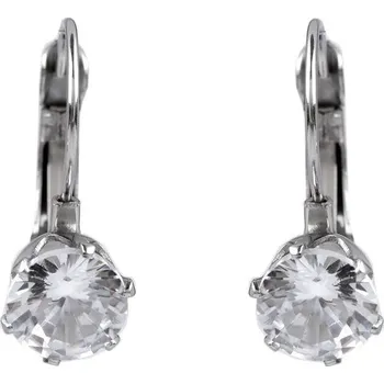 Náušnice Náušnice z nerezové oceli s broušeným kamínkem - 2 crystal