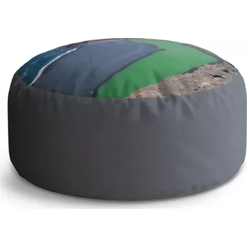 Taburet Sablio Taburet Circle Černé pobřeží: 38x48 cm