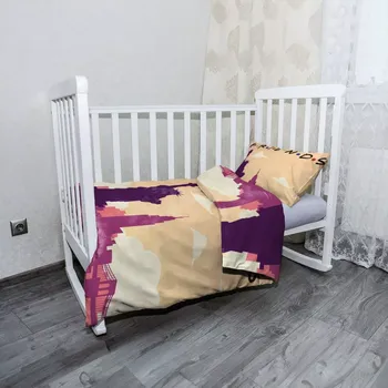 Povlečení Sablio Mikroplyšové dětské povlečení do postýlky Seriál Přátelé FRIENDS Socha Svobody - 120x90 / 40x60