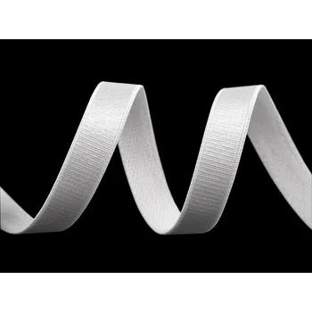 Pruženka saténová / ramínková šíře 12 mm, střední, 1 Off White