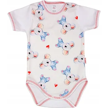 Kojenecký body Body s KRÁTKÝM rukávem, ZDOBENÉ Koalou, velikost 92 KLEKLE