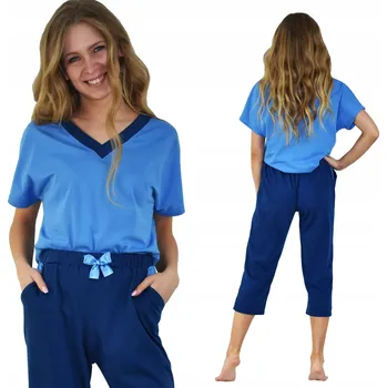 Dámské noční prádlo Dámské pyžamo 3/4 elegantní pohodlné Česká výroba příjemné S