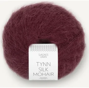 Příze Sandnes Garn Tynn Silk Mohair 4372 – dyp burgunder