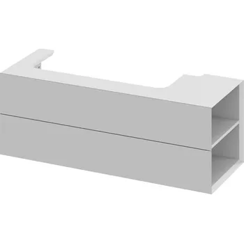 Koupelnový nábytek Ravak Lite Skříňka pod umyvadlo 120x45 cm s bočními poličkami, pravá - smoke grey X000001895