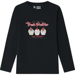 Dívčí tričko černé Wolf & Wolfie S2543A Velikost: 146