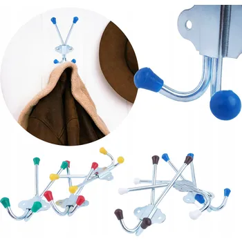 Věšák Čtyřháčkový věšák velký DO ŠKOLKY ŠATNA koupelna