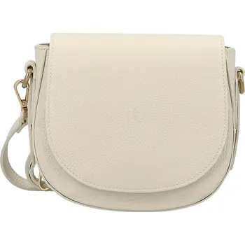 Kabelka Dámská kožená crossbody kabelka krémová - Delami Vera Pelle Olli krémová
