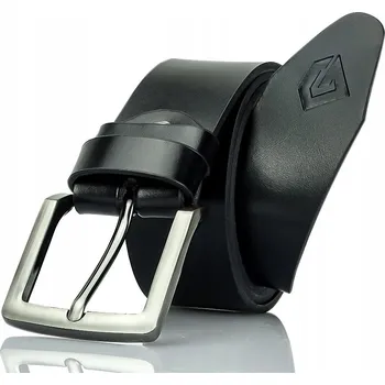 Opasek ČERNÝ Pánský PÁSEK GRACIO Kožený ke kalhotám 130 cm