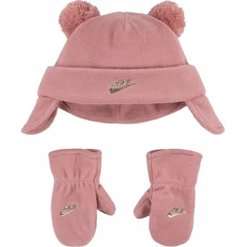 Čepice Zimní čepice Nike s ušima, růžová, univerzální velikost