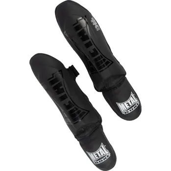 Chránič holeně pro bojový sport METAL BOXE Chránič holeně + anatomická bota Metal Boxe XL ČERNÁ