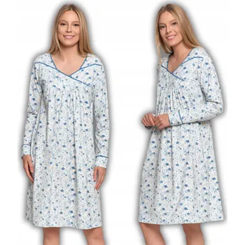 Dámská noční košile Noční košile Moraj s dlouhým rukávem nad kolena, velikost XL