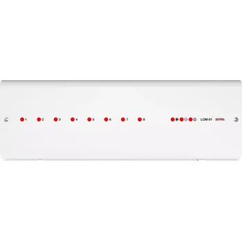 Lišta pro ovládání podlahového topení Zamel 8 zón, drátová