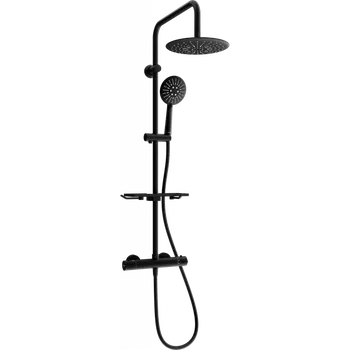 Vodovodní baterie Mexen KT67 sprchový set s termostatickou baterií Kai, černá, 771506793-70