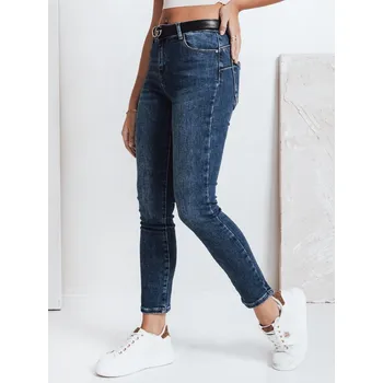 Dámské džíny Dámské džíny s vysokým pásem BEVINO DSTREET UY1919 Barva: Modrá, Velikost: 32