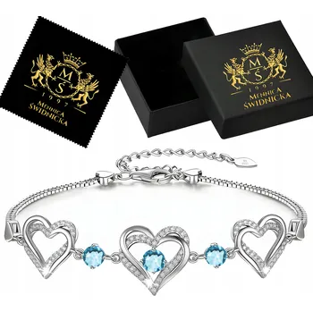 Náramek Stříbrný náramek celebritka Dárek pro ženu