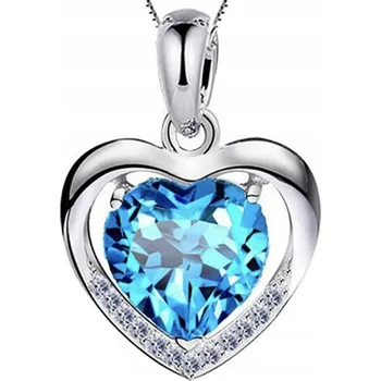 Náhrdelník Stříbrný náhrdelník srdce Dárek k narozeninám, výročí