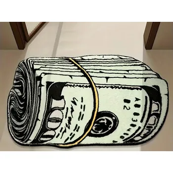 Obraz Koberec kožešinový soubor bankovek bankovky peníze 40 x 60 cm dárek