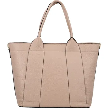 Dámská kožená kabelka na rameno růžová - Delami Vera Pelle Nadiya růžová