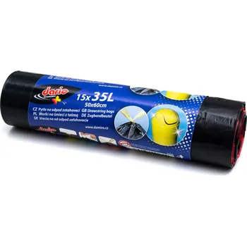 Pytle na odpadky Pytle na odpad 1609 35 l černé, 50 x 60 cm