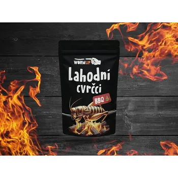 Sušené maso WormUP Lahodní sušení cvrčci BBQ gramáž: 20g