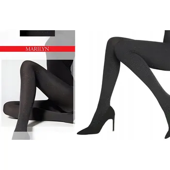 Dámské punčochy Hladké Punčocháče Marilyn Shine E57 100 DEN černé black velikost 1/2