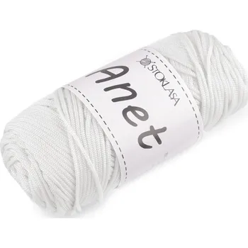 Příze Pletací a háčkovací příze Anet macrame Ø2 mm 90 g, střední, 2 Off White