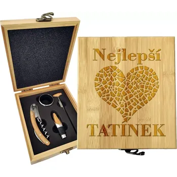 Víno Sablio Dárková sada na víno Nejlepší tatínek: 147×168×49 mm