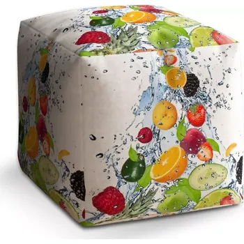 Taburet Sablio Taburet Cube Ovoce: 40x40x40 cm