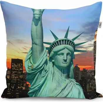 Polštář Sablio Polštář Socha Svobody - 50x50 cm