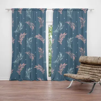 Závěs Sablio Závěs Barevná peříčka: 2ks 140x250cm