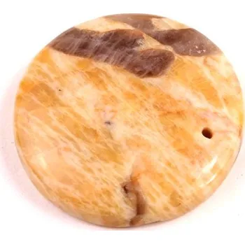 Přírodní kámen Vrtaný kabošon Grafický Foldspar č.V166 (27x6mm)