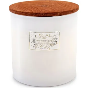 Svíčka VEREMUNDO HOME Vonná svíčka Paris Orange Blossom, 1,5 kg, bílá 16201