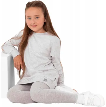 Chlapecké oblečení MAZE DĚTSKÁ BAVLNĚNÁ MIKINA BASICKIDS OVERSIZE ŠEDÁ 146